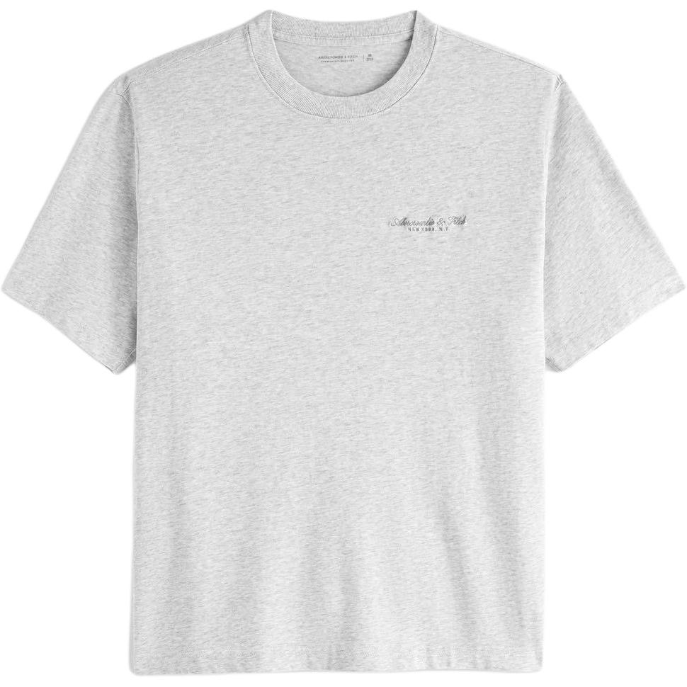 

Футболка мужская серая Abercrombie＆Fitch, серый