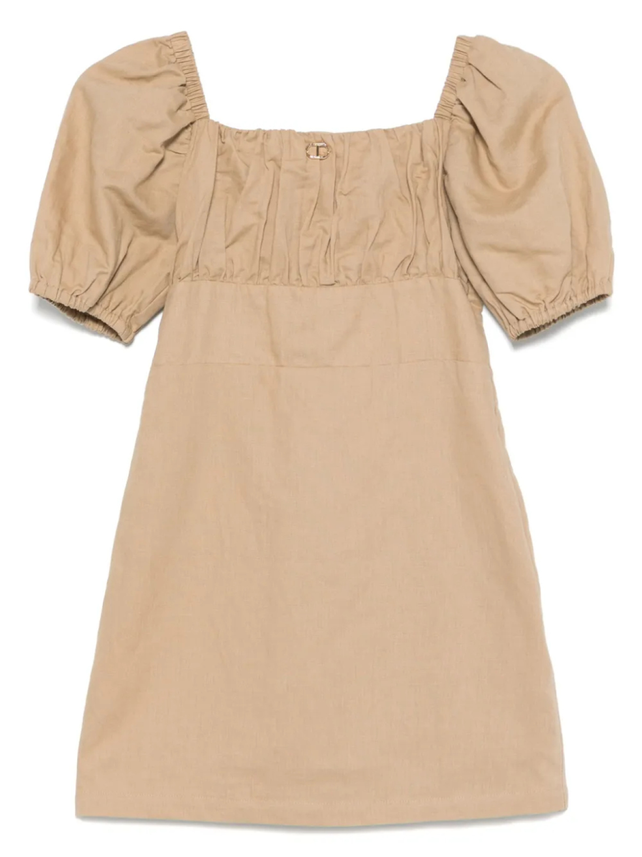 

Платье с логотипом TWINSET Kids, коричневый