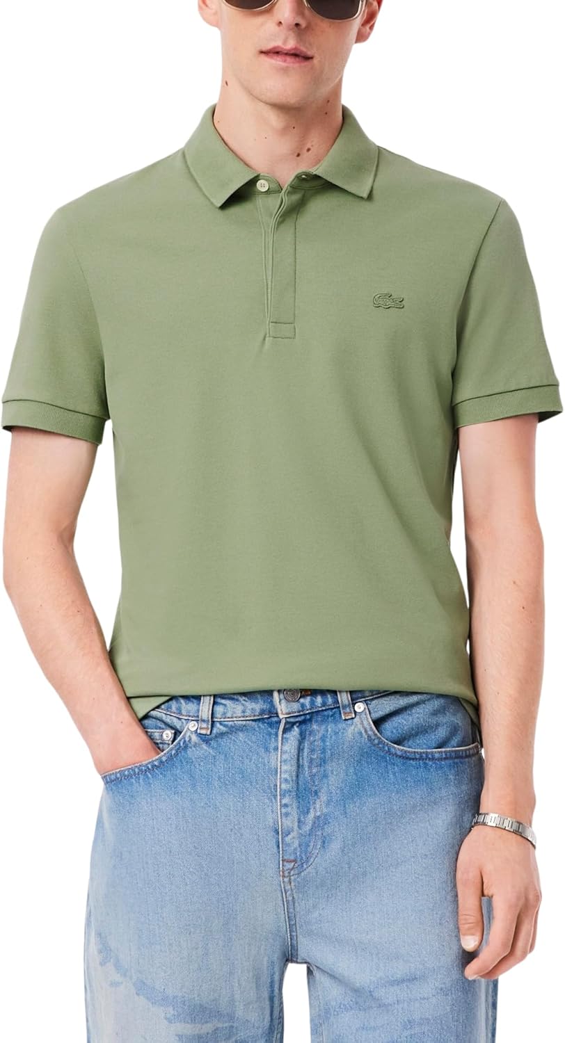 

Lacoste мужская поло Regular Fit Paris Stretch Piqué, Thyme, 3X-Large