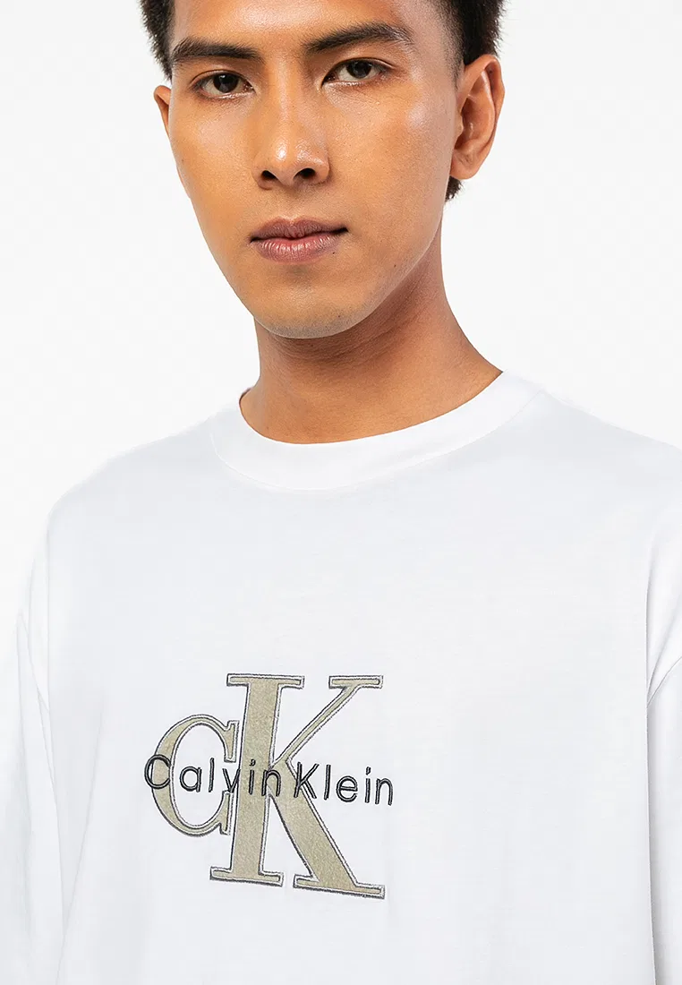 Футболка с графическим принтом, Calvin Klein Jeans, ярко-белый — фото 3