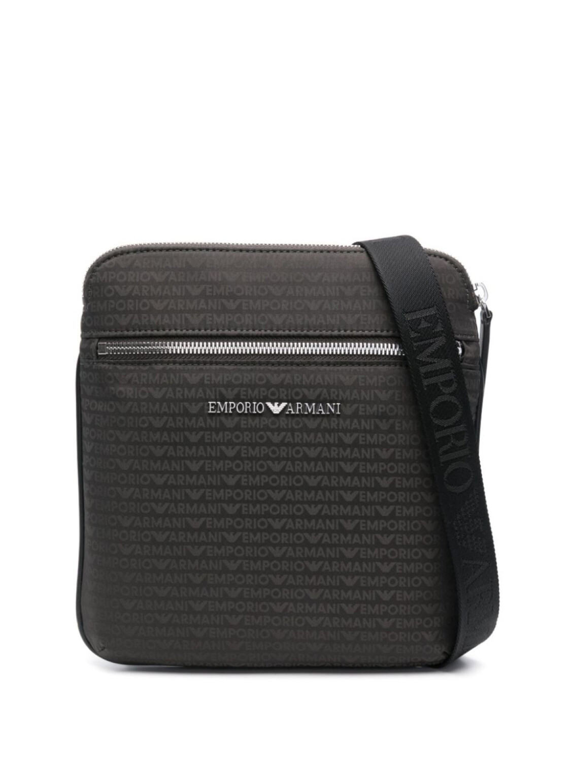 

Emporio Armani сумка-мессенджер с жаккардовым логотипом, черный