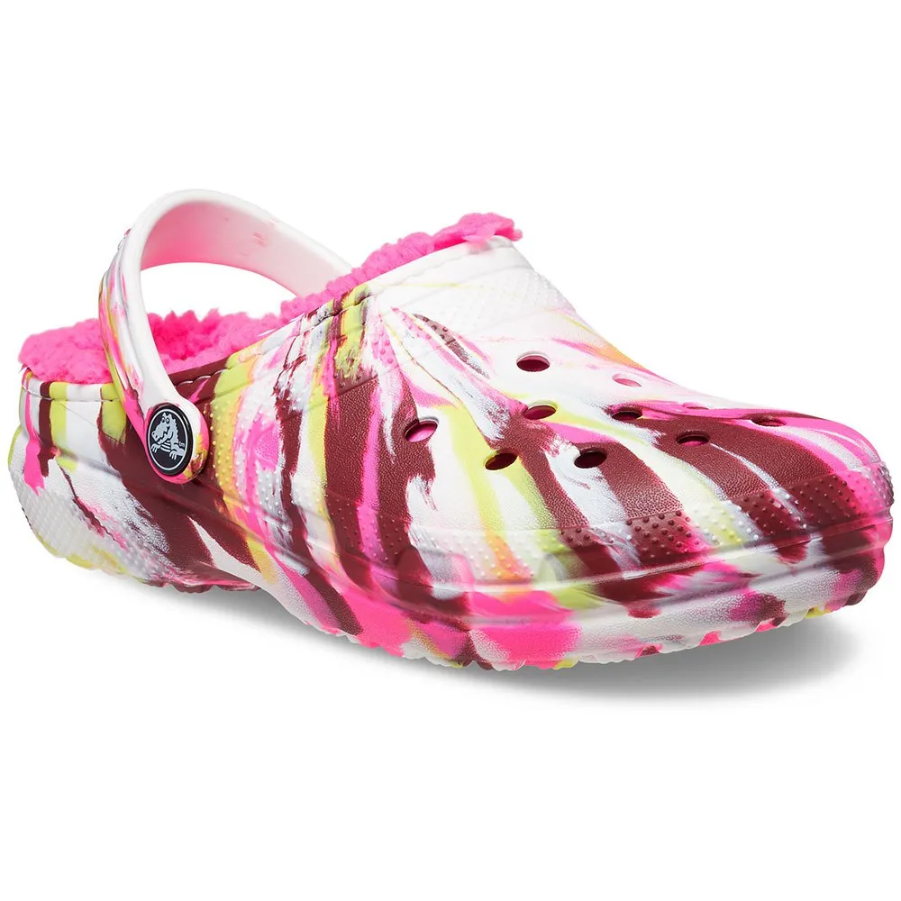 

Сабо Crocs Classic Lined Marbled T, розовый