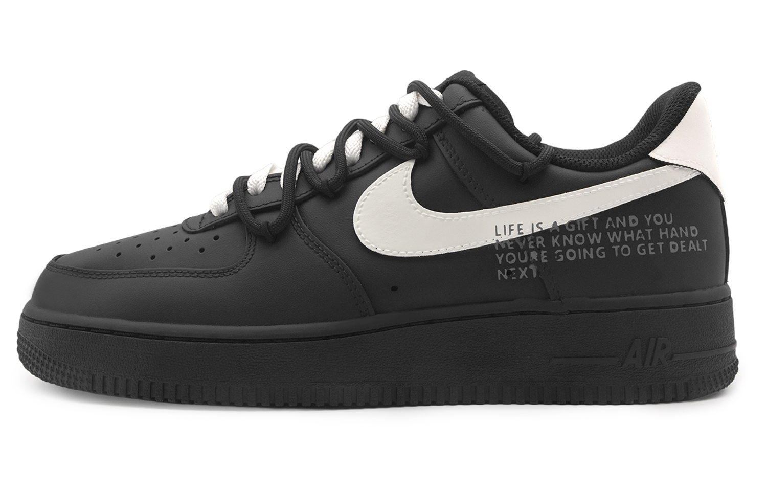 

Кроссовки Air Force 1 для скейтбординга, унисекс, низкие, черный/белый Nike