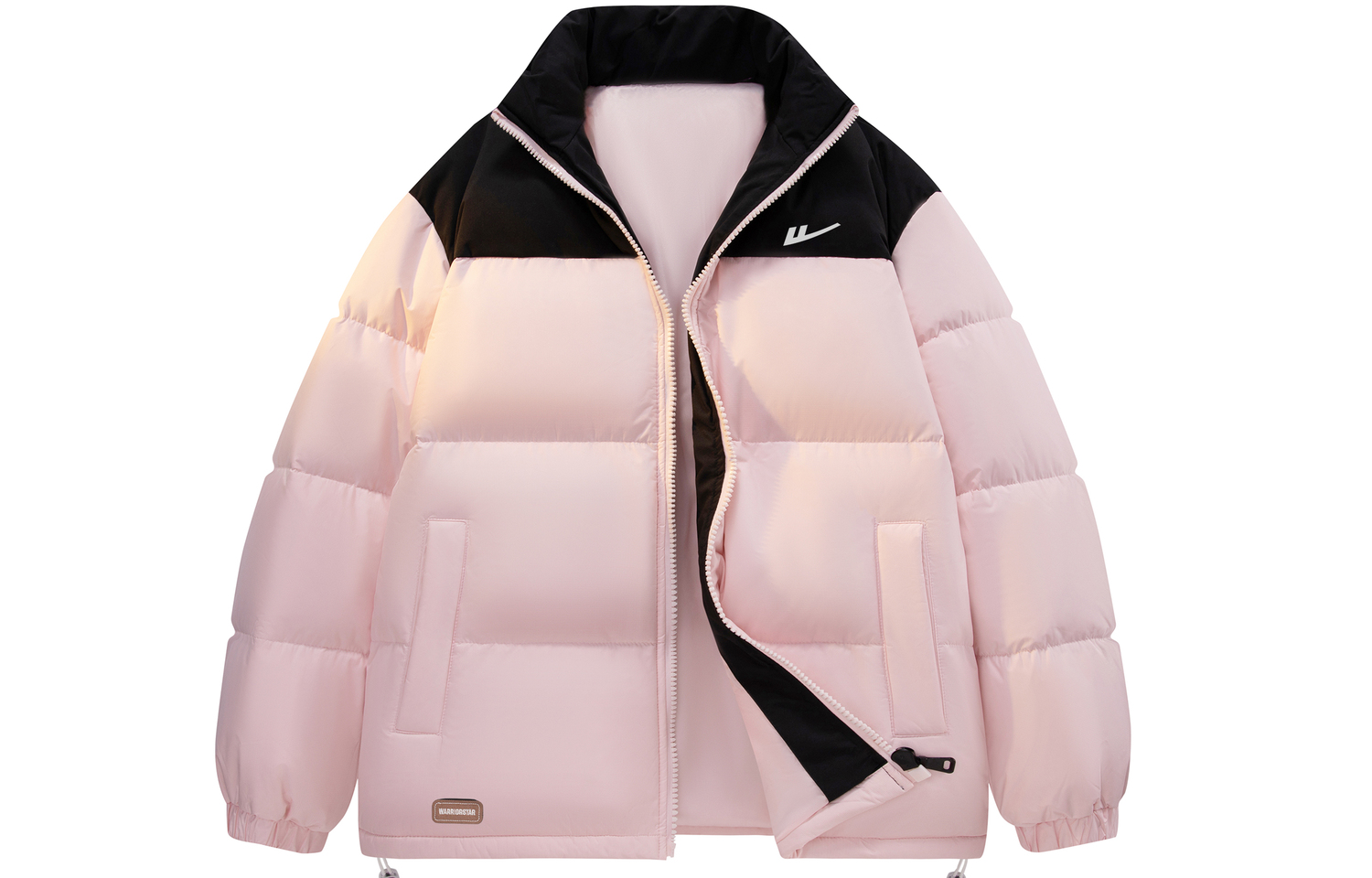 

Пуховик Unisex с воротником стойкой утепленный WARRIOR, розовый