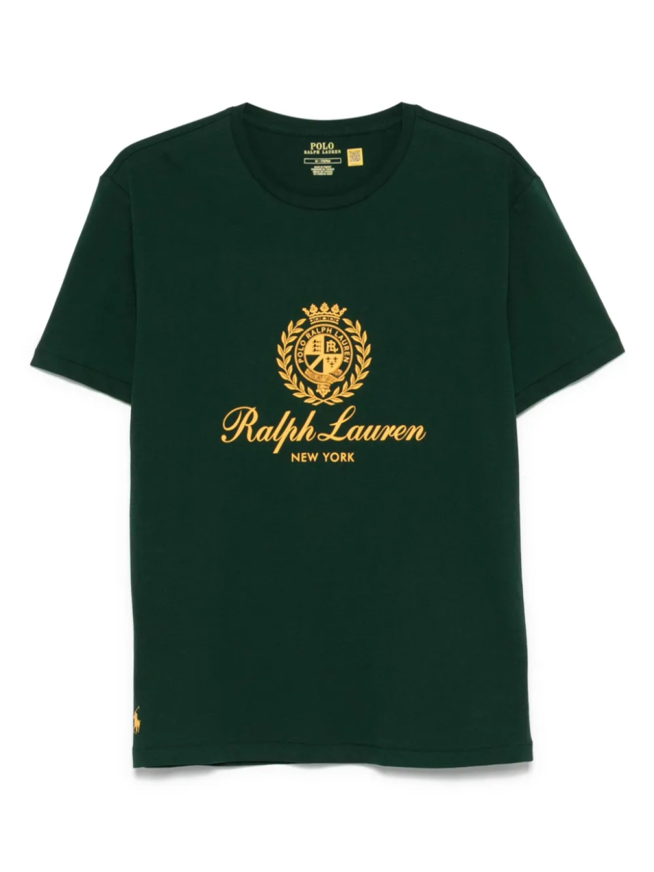 

Футболка с вышитым гербом Polo Ralph Lauren, зеленый