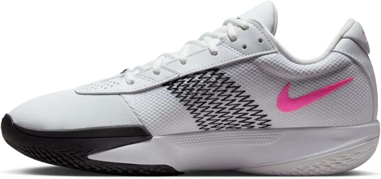 Мужские баскетбольные кроссовки NIKE Air Zoom GT Cut Academy, White Pink Blast Black — фото 4
