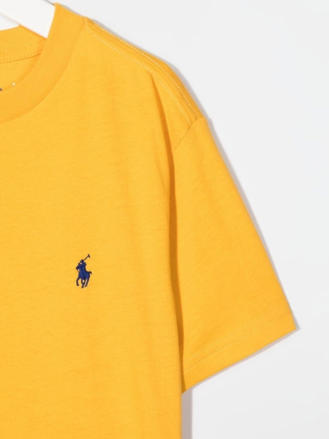Ralph Lauren Kids футболка с вышитым логотипом, желтый — фото 3