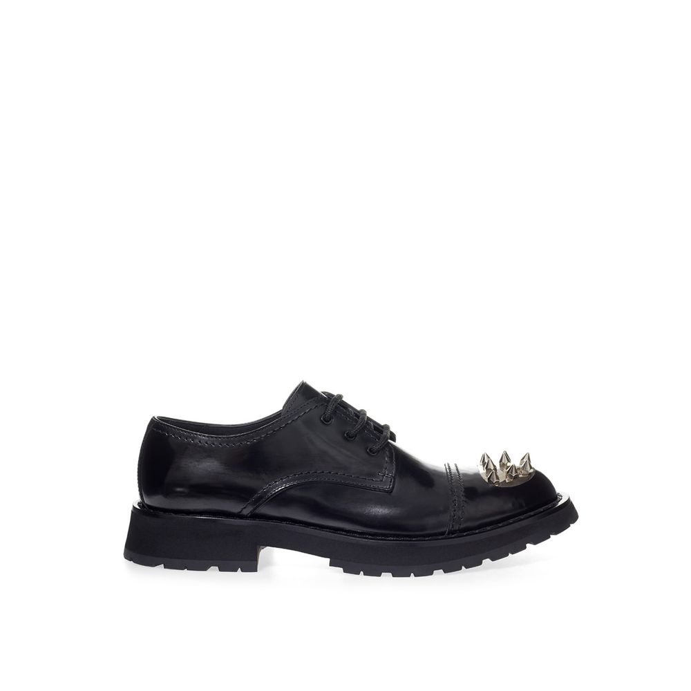 

Элегантные черные кожаные мужские ботинки Alexander McQueen