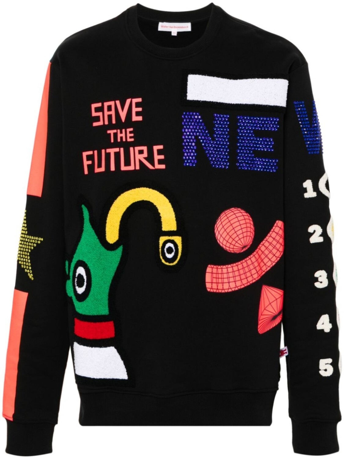 

Walter Van Beirendonck толстовка Colors By Numbers, черный