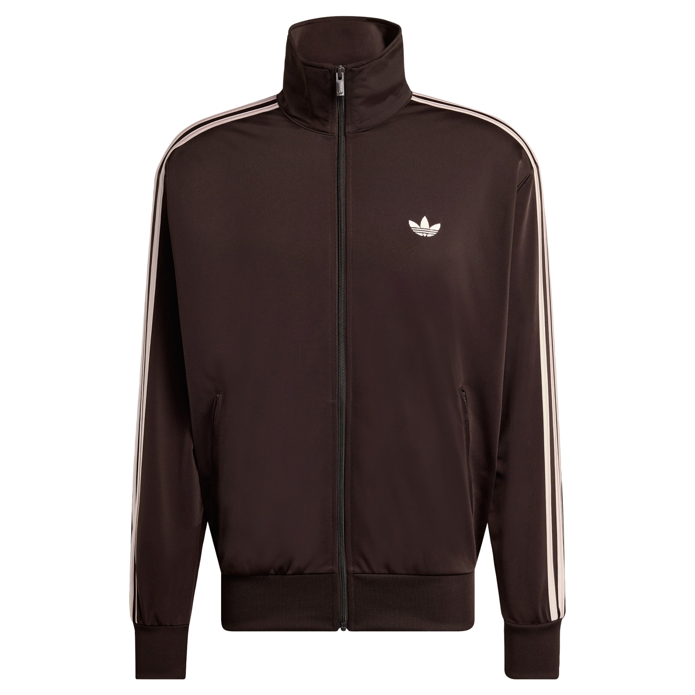 Adidas Originals Толстовка с капюшоном на молнии 'Firebird' в темно-коричневом цвете