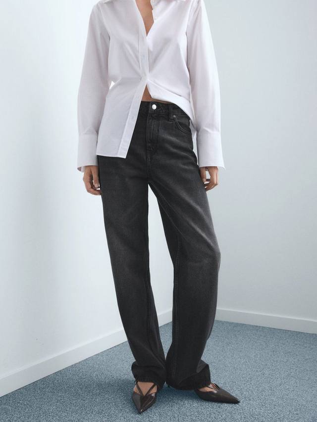 

Майами джинсы с широкими штанинами Mango, Open Grey