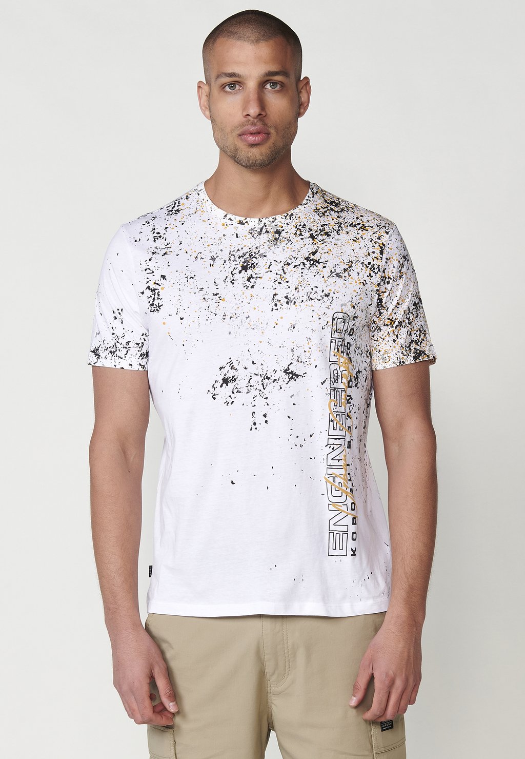

Футболка с принтом SHORT-SLEEVED Koroshi, белый