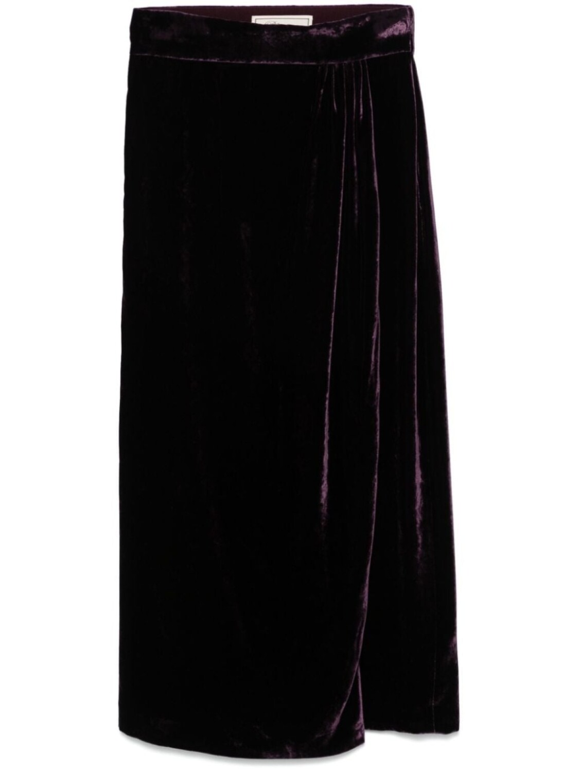 

Blumarine бархатная юбка-миди, фиолетовый