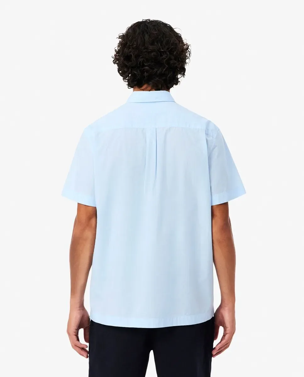 Мужская рубашка с коротким рукавом стандартного кроя Lacoste, светло-голубой — фото 2