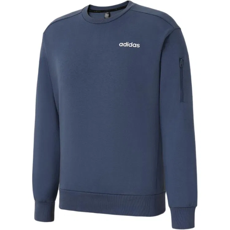 Свитшот мужской Navy Blue с круглым вырезом, средней посадки, Regular Adidas