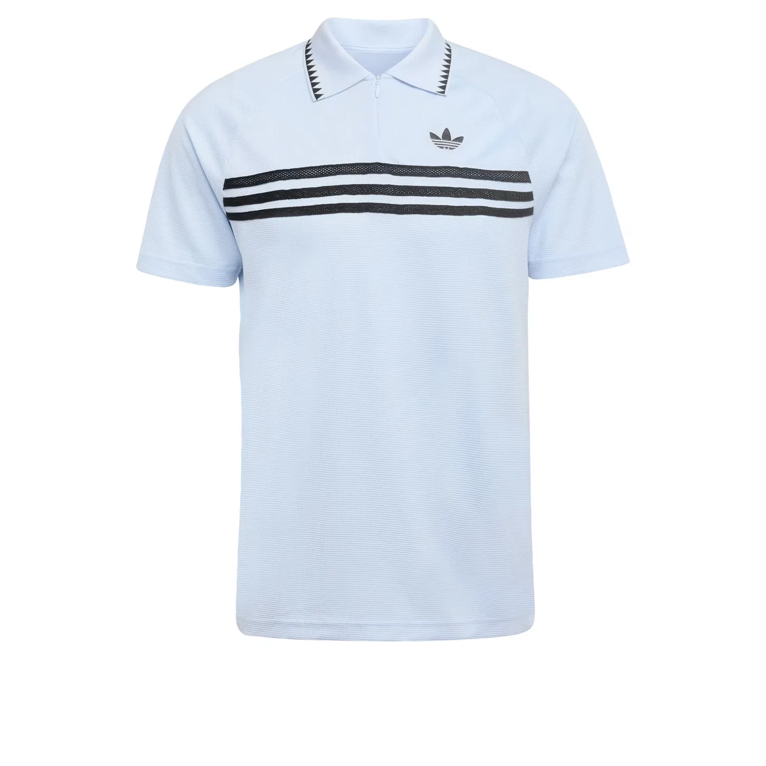 Футболка Adidas Originals CHEST STRIPES SLIM светло-голубого цвета