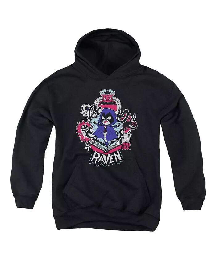 

Толстовка с капюшоном Raven для мальчиков и подростков Teen Titans Go, черный