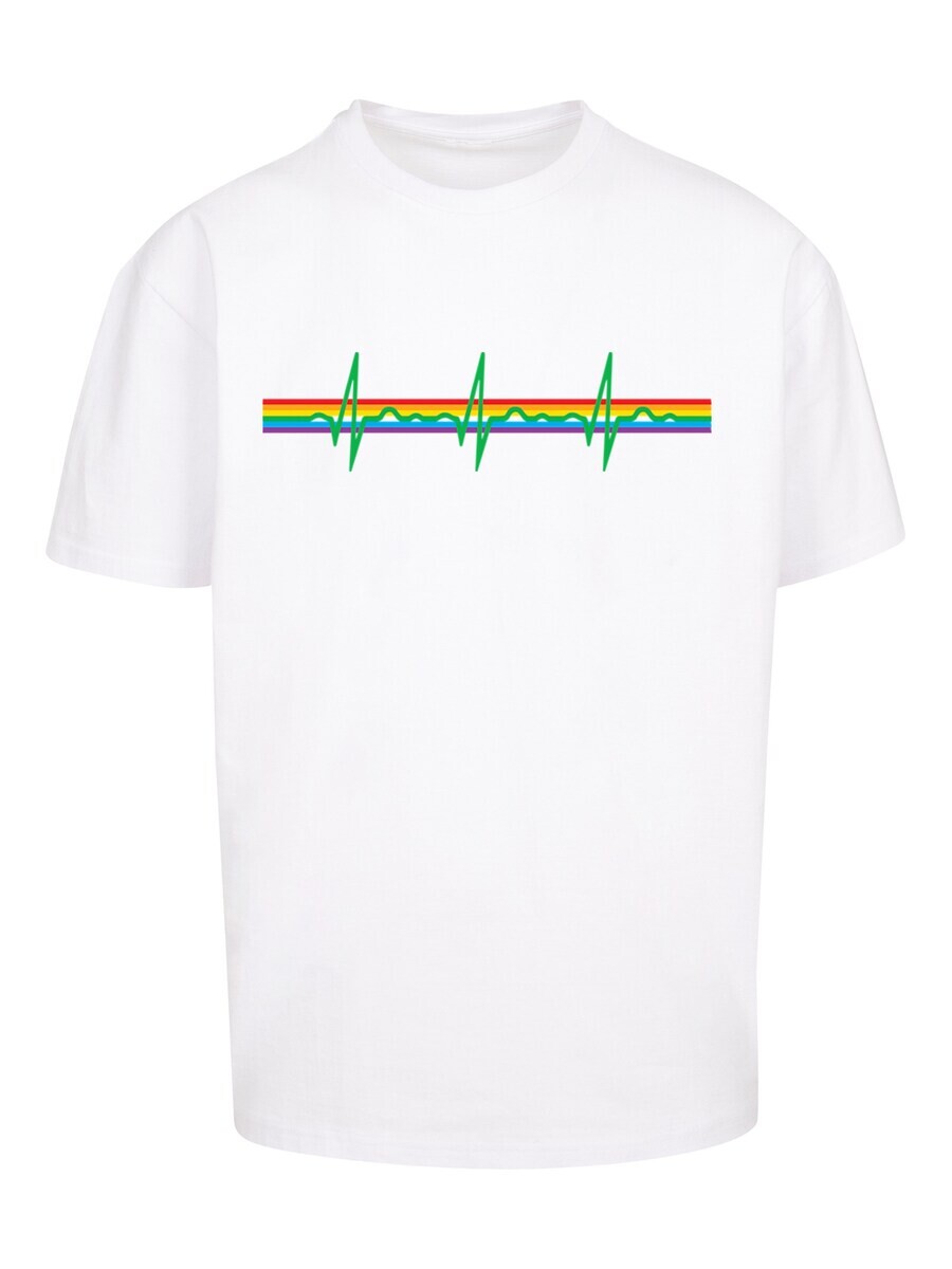 

Классическая футболка F4NT4STIC Shirt Pink Floyd Prisma Heartbeat Rock Band Album DSOTM, белый