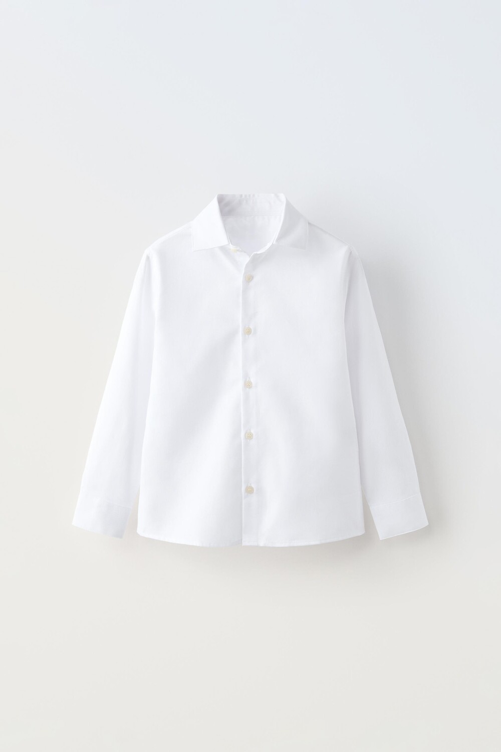 

Рубашка из хлопка ZARA, белый