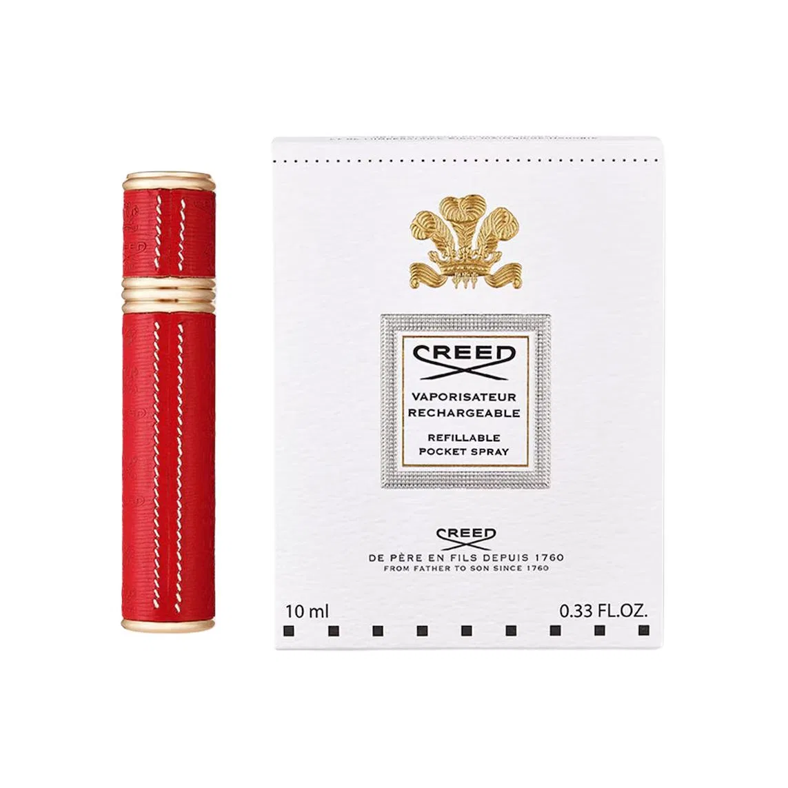 Дорожный атомайзер для духов Creed 10ml черный — фото 2