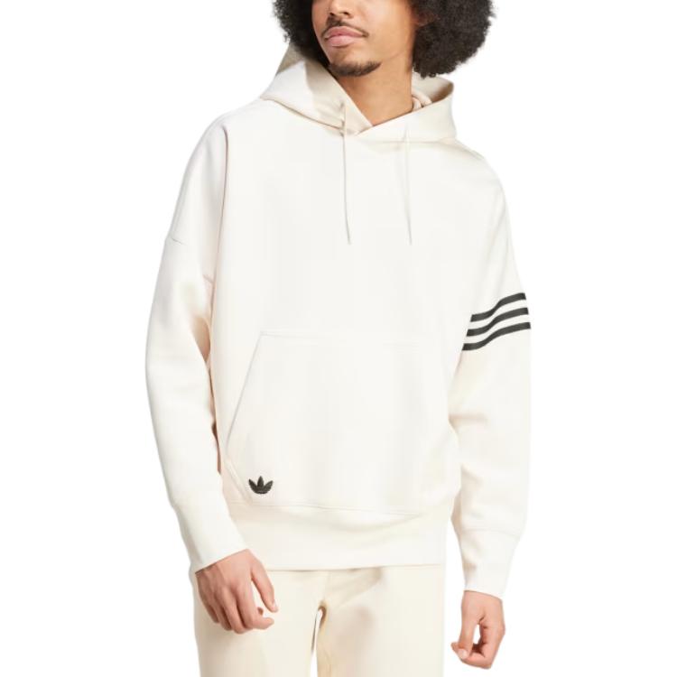 Толстовка Adidas Originals с логотипом 3 Stripes, Magic White — фото 4