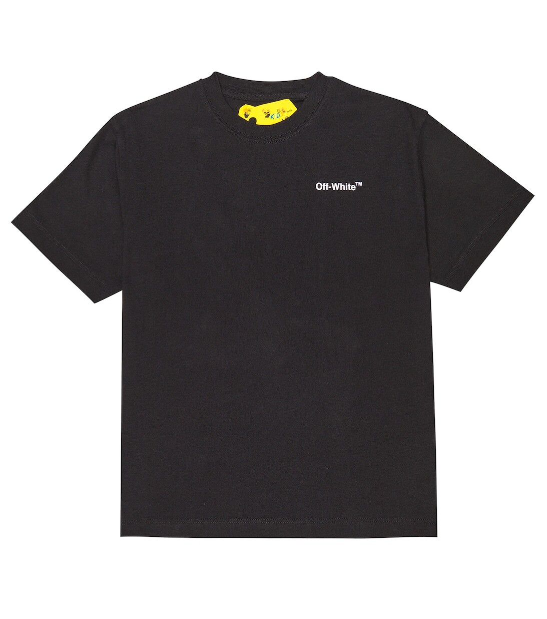 

Хлопковая футболка с логотипом Off-White, черный