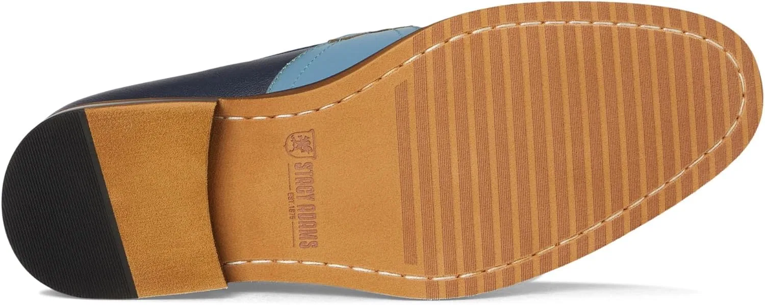 Туфли Stacy Adams Herren Prichard Penny Slip on Slipper, Navy Blue Multicoloured — фото 4