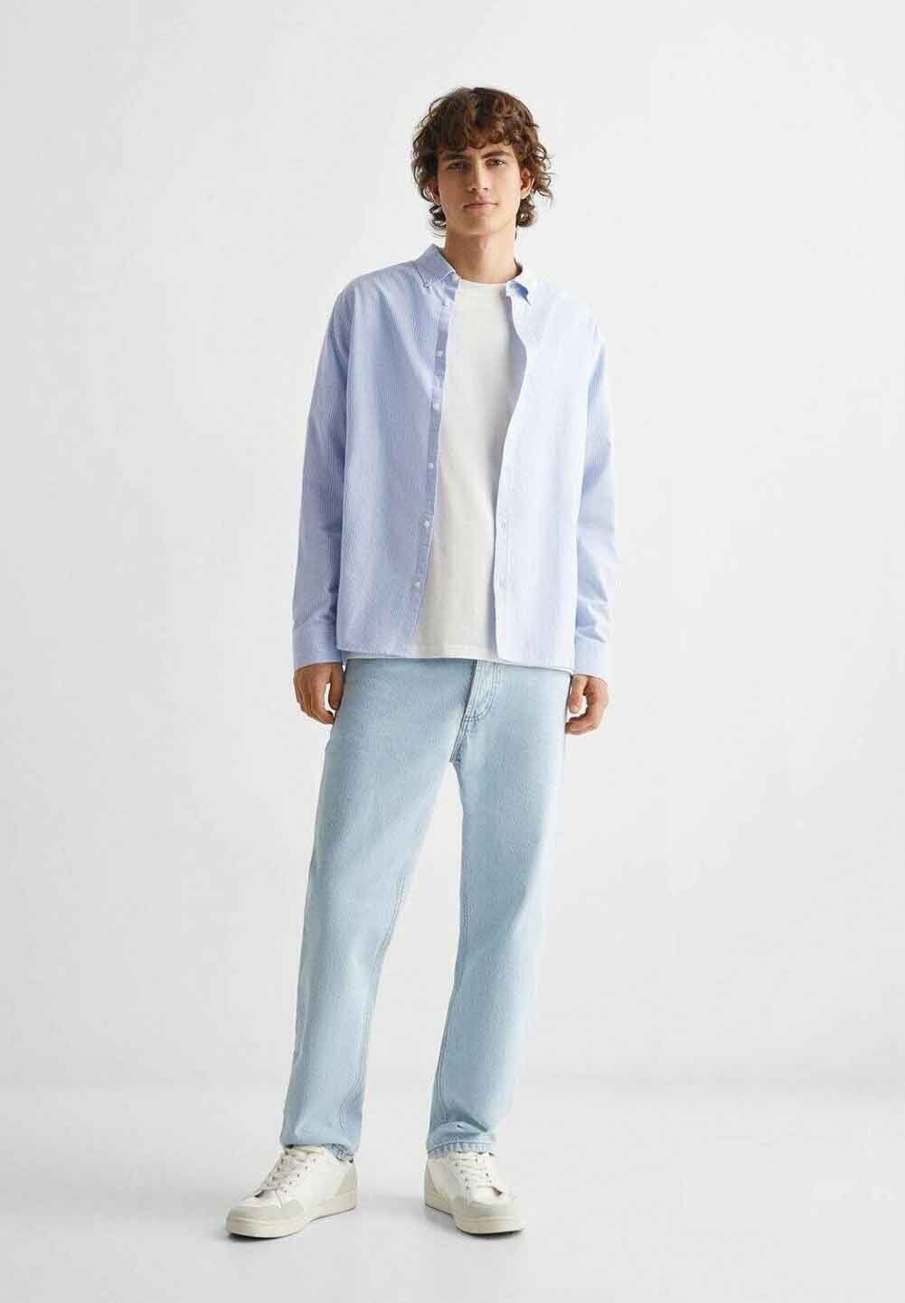 

Рубашка OXFORD Mango Kids, цвет blau