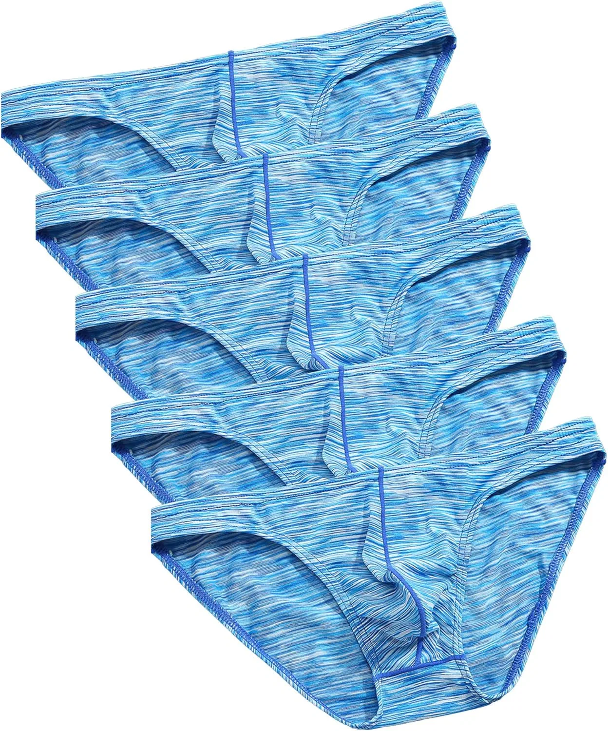Боксеры с заниженной талией, камуфляж, Blue-5pc