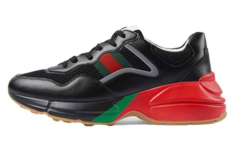 Кроссовки GUCCI Rhyton 'Black Red Green Reflective'