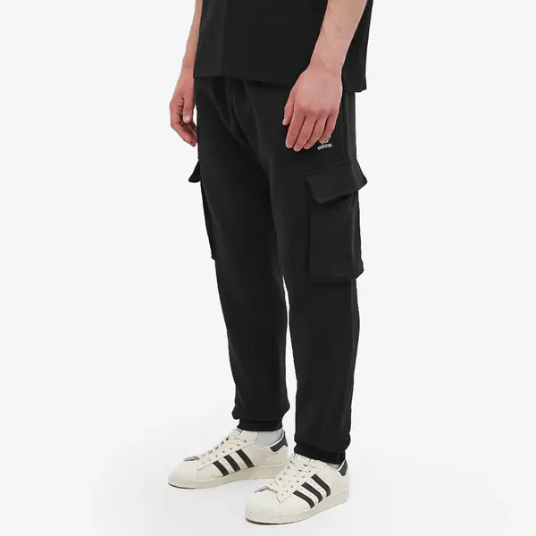 Брюки оригинальные adicolor essentials брюки-карго трилистник Adidas, черный — фото 3