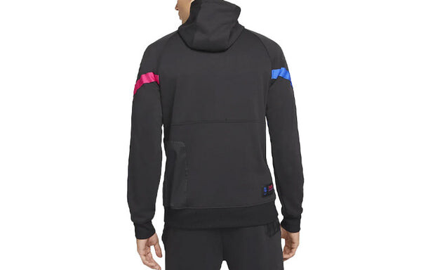 Толстовка Men's Nike Barcelona Contrasting Colors Logo Printing Half Zipper Quick Dry Black, мультиколор — фото 2