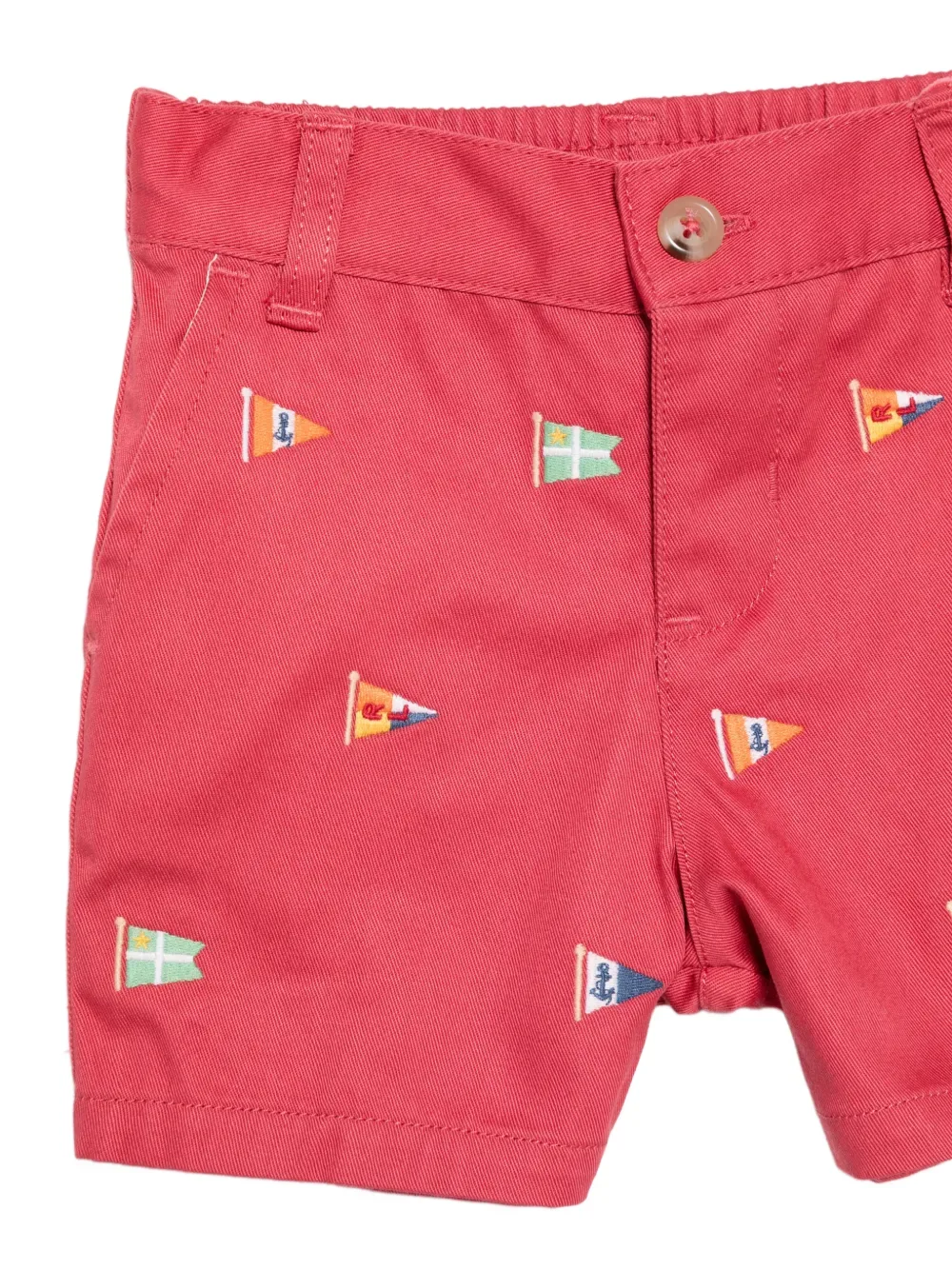 Комплект с принтом (шорты и верх) POLO RALPH LAUREN KIDS, белый — фото 3