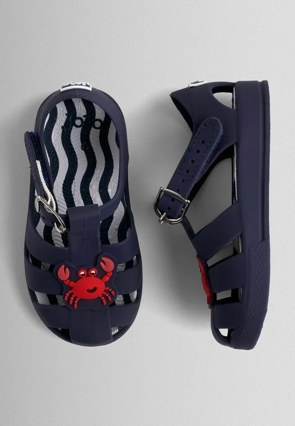 Шлепанцы для бассейна стандартного размера Jojo Maman Bébé, Crab Navy Blue — фото 3