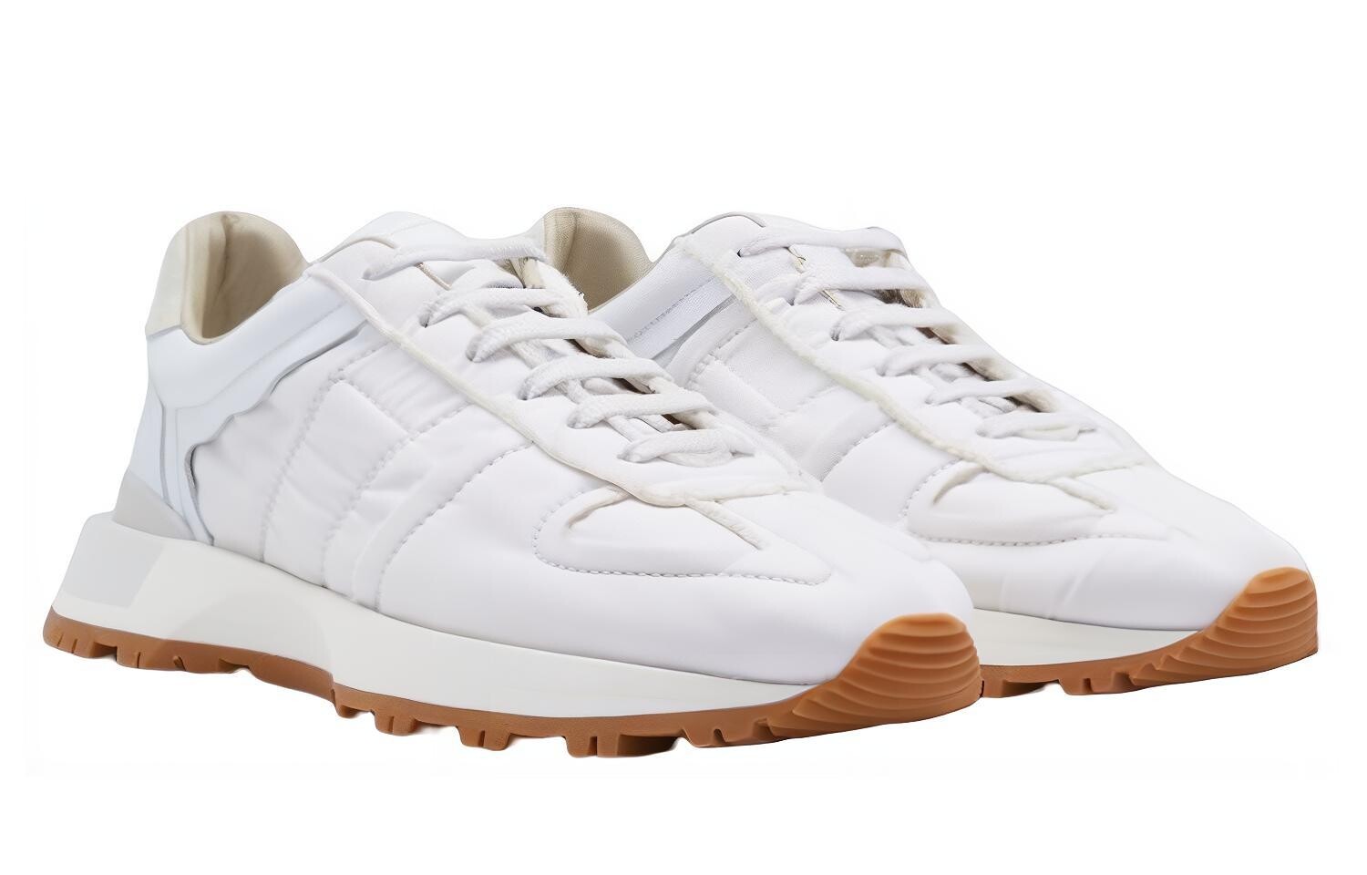 Кеды Maison Margiela Panelled Lace-Up, белый — фото 3