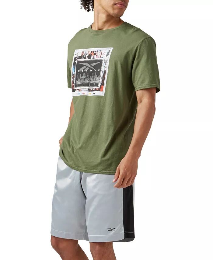 

Мужские баскетбольные шорты Regular-Fit с сетчатыми вставками из сатина Reebok, мультиколор
