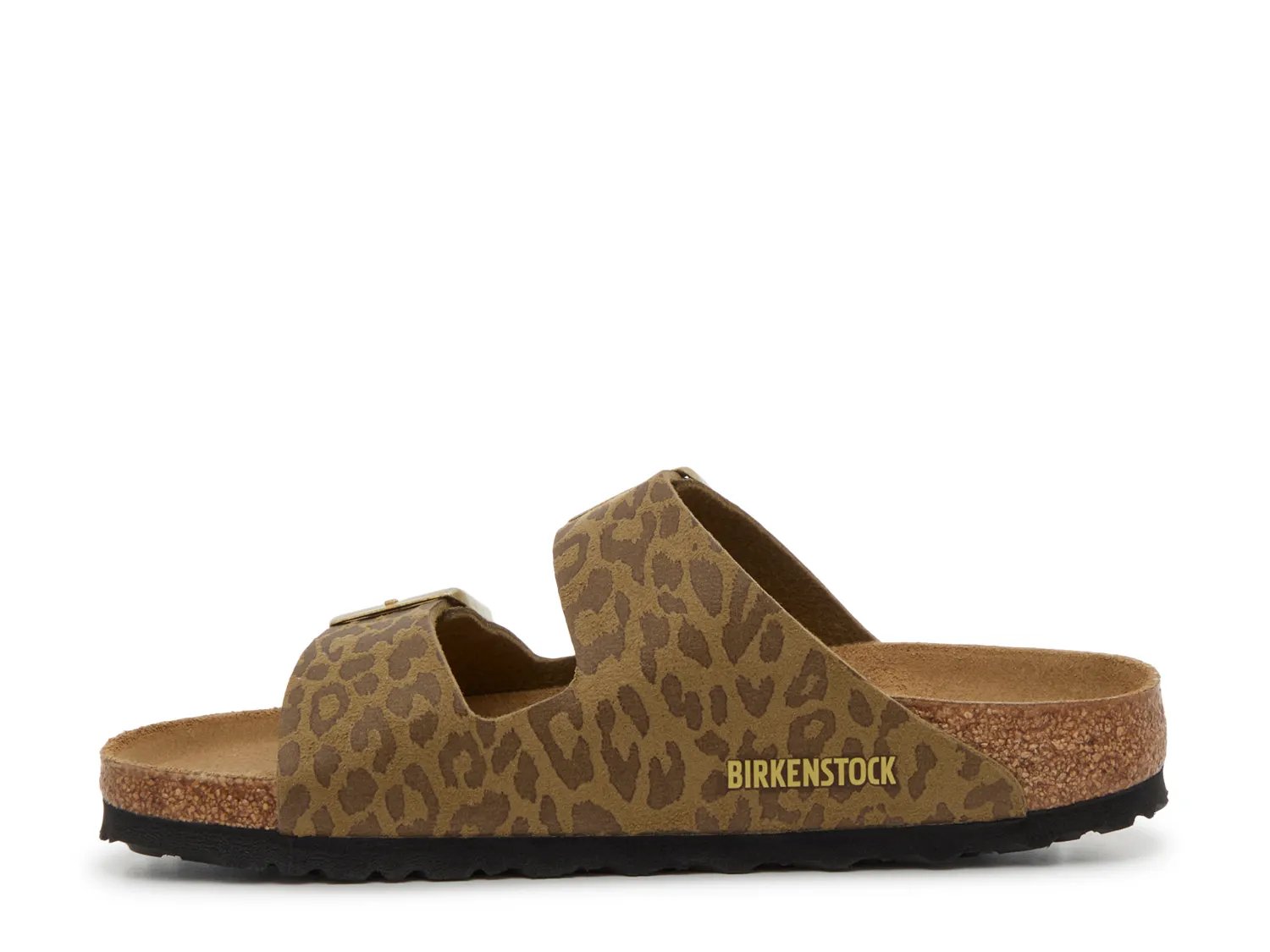 Сандалии Birkenstock Arizona Slide Sandal - Women's, Olive Green Leopard Print — фото 3