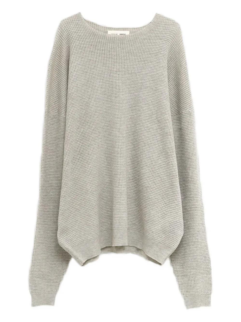 

Свитер вафельной вязки FEAR OF GOD ESSENTIALS, серый