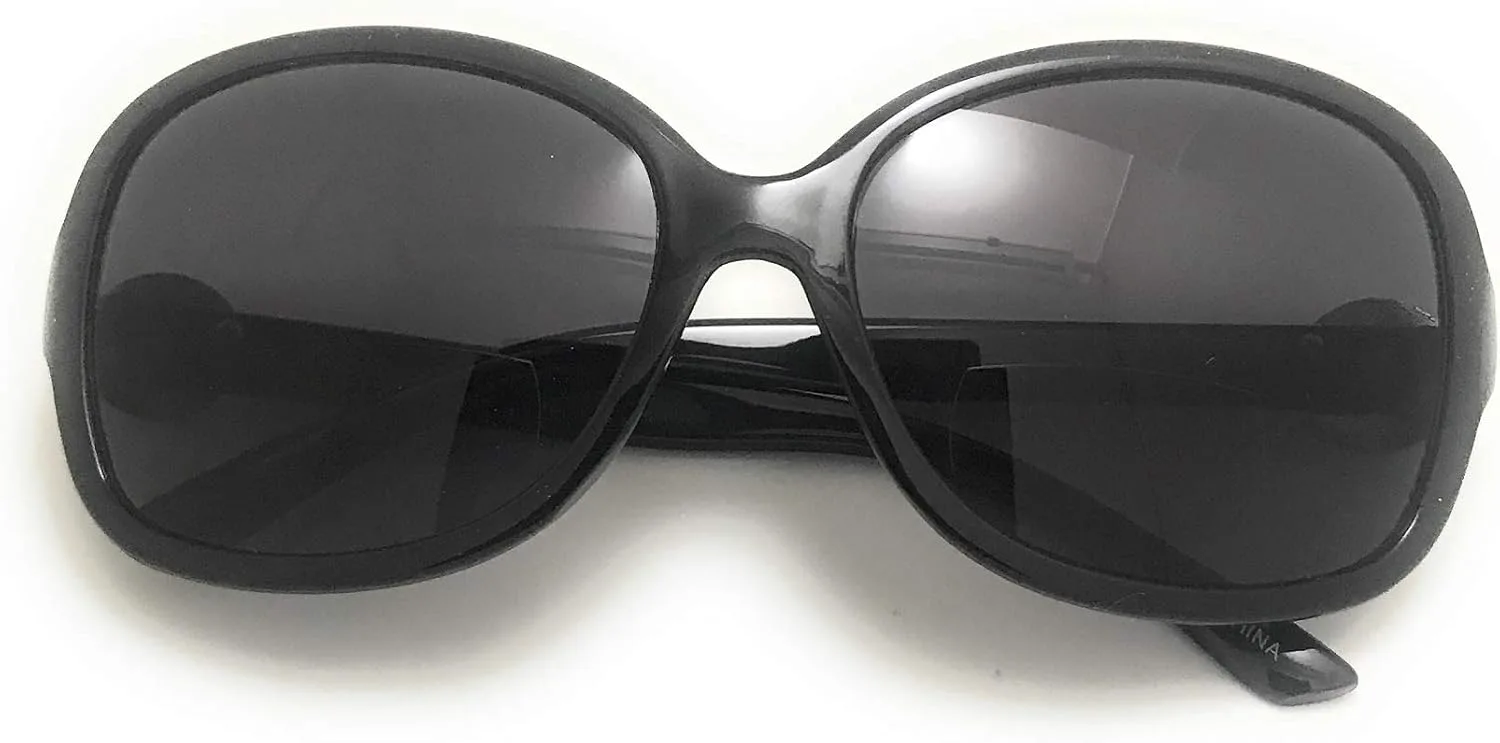 

Женские невидимые бифокальные солнцезащитные очки для чтения в стиле ретро с защитой от УФ-излучения и пружинным шарниром, модные для активного отдыха MyUV, Black