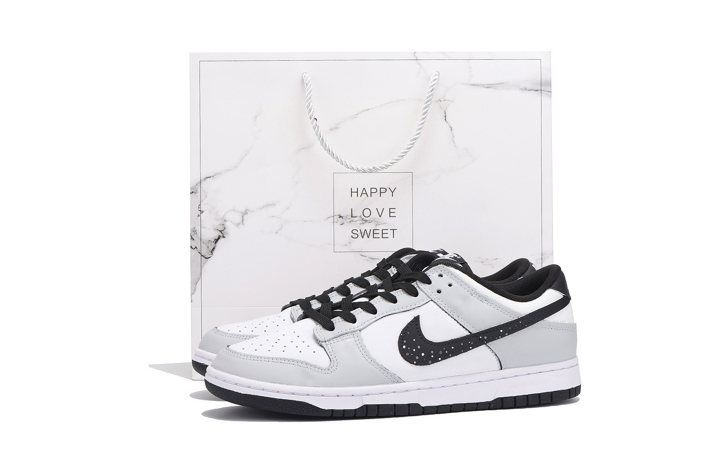 

Nike Кроссовки для скейтбординга Dunk Anti-Slip, износостойкие, мужские, черно-серые