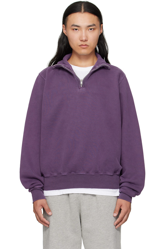 

Les Tien Фиолетовая плотная толстовка с полосками в стиле яхты