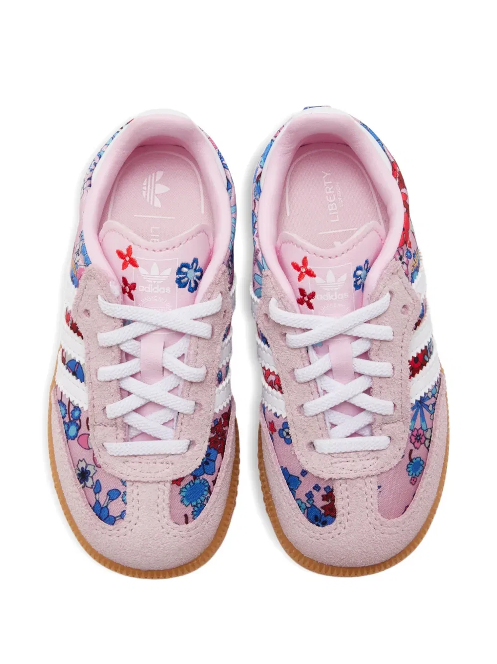 Кроссовки Samba OG с цветочным принтом из коллаборации с Liberty London Adidas Kids, розовый — фото 4