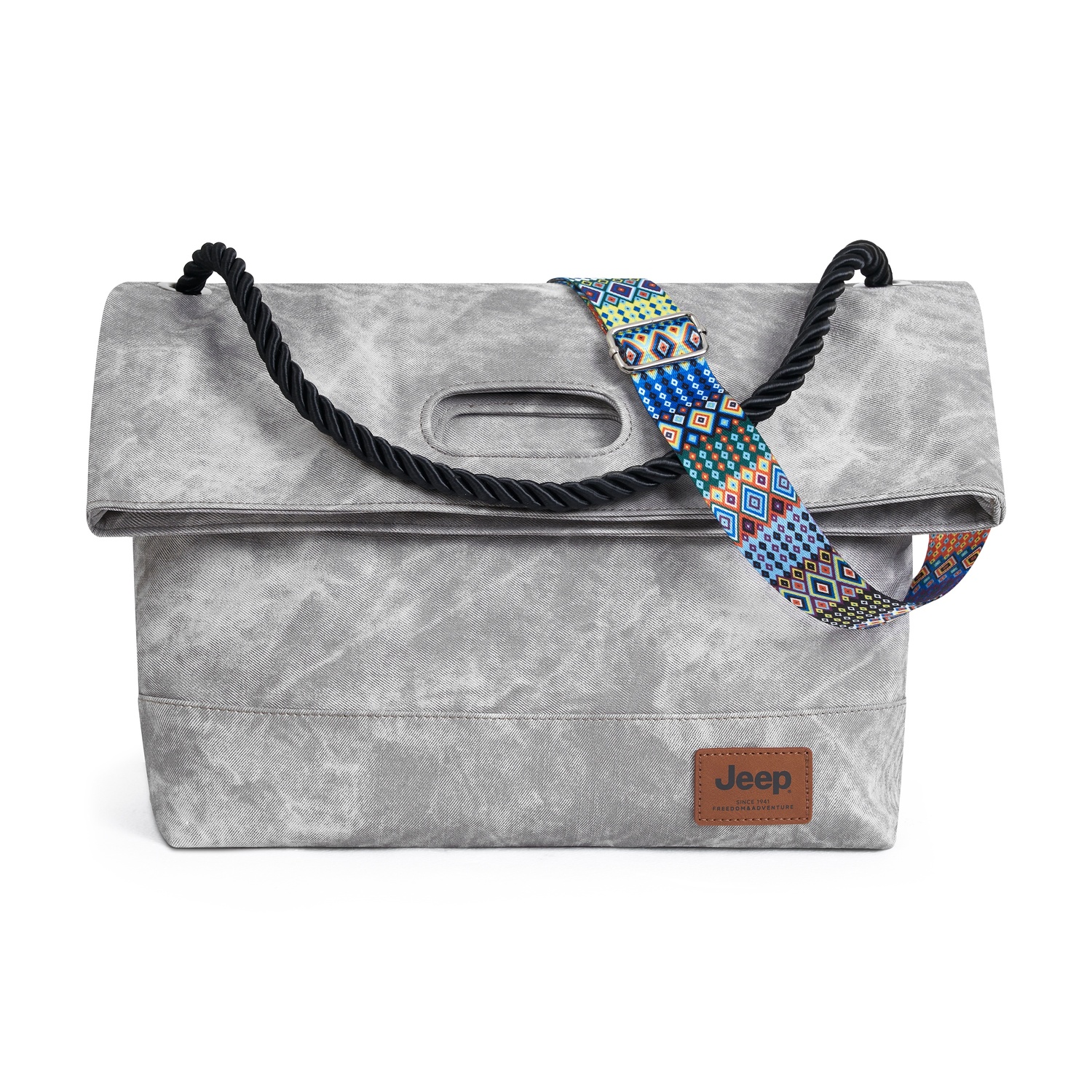 

Jeep Кроссбоди PU, сумка через плечо унисекс Khaki/White Birch/Cloud Gray