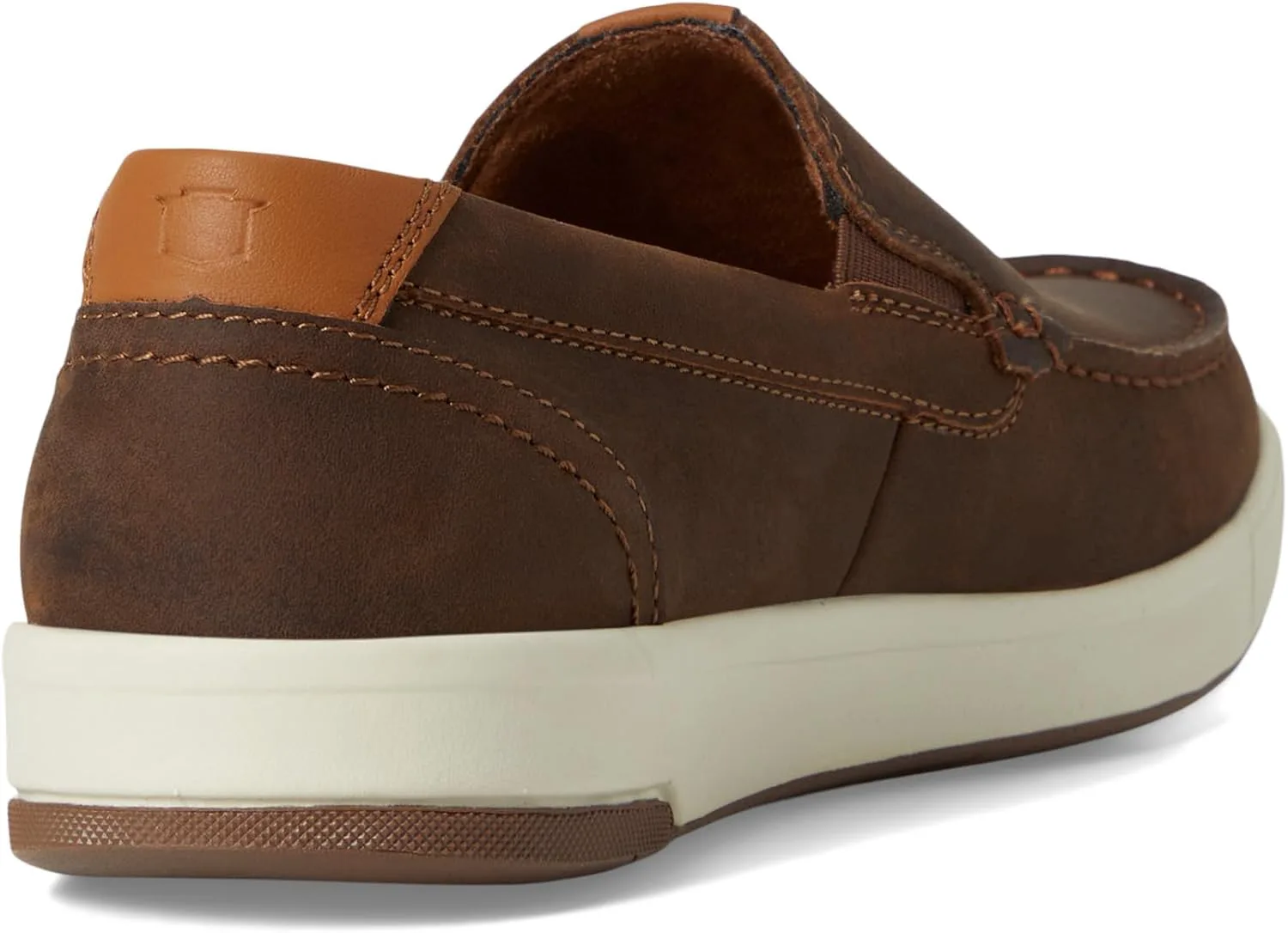 Мужские слипоны Florsheim, с перекрестным швом на носке, коричневый — фото 4