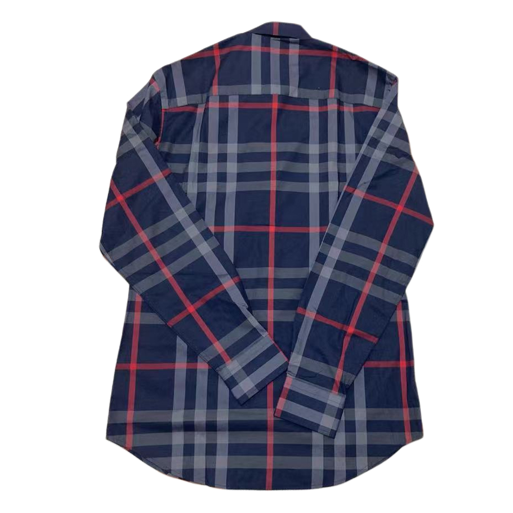 Рубашка Burberry мужская, темно-синий — фото 4