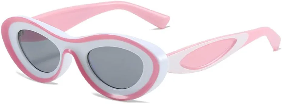 

Женские солнцезащитные очки с вогнутой формой 2027 года, двухцветные овальные солнцезащитные очки для мужчин, сине-зеленые, ретро, ​​UV400 MTZJH, One Color