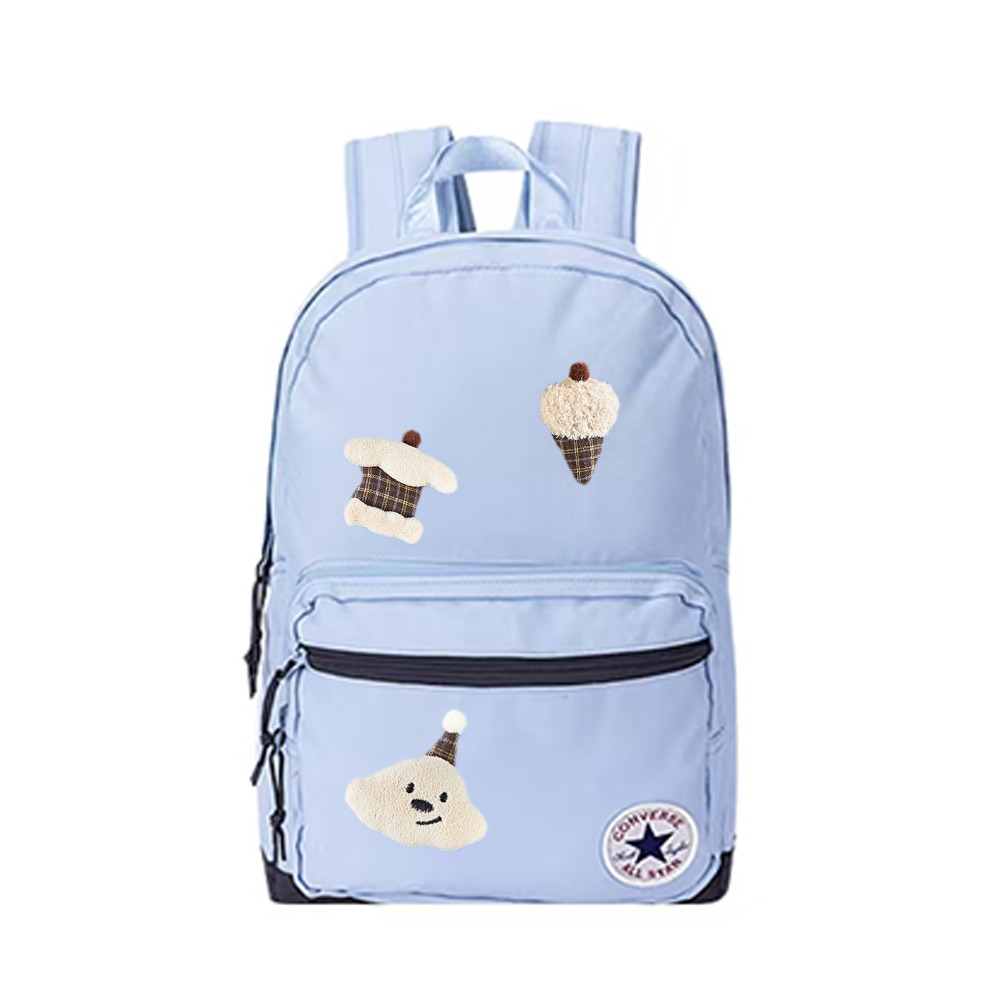 

Converse Средний рюкзак из полиэстера для женщин Light Haze Blue, Lychee Orange