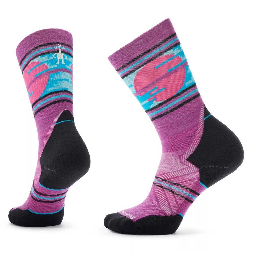 

Носки Smartwool Trail Run Targeted Cushion Sunset Trail Crew Half, фиолетовый