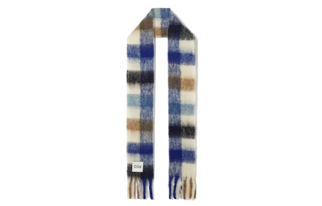 

COS Вязаный шарф унисекс разноцветный, Multicolor