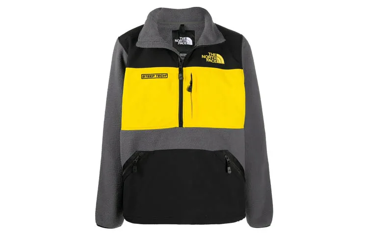 Флисовая одежда унисекс THE NORTH FACE, серый и желтый